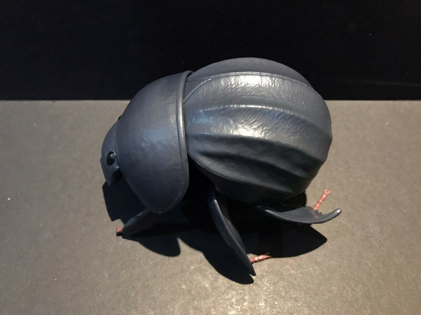 Plastic DUNG BEETLE Insect Bug Dango Mushi Figure w/Moving Parts - BLACK Color