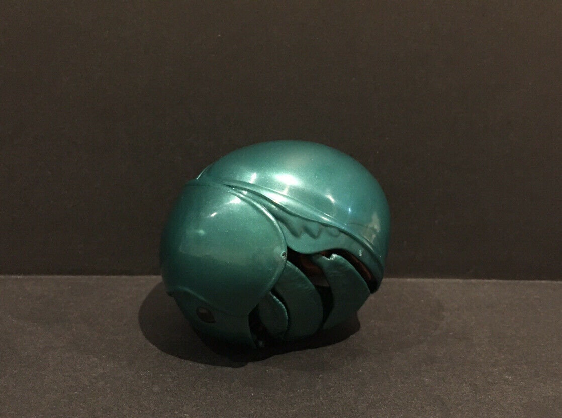 Plastic DUNG BEETLE Insect Bug Dango Mushi Figure w/Moving Parts - EMERALD Green Color