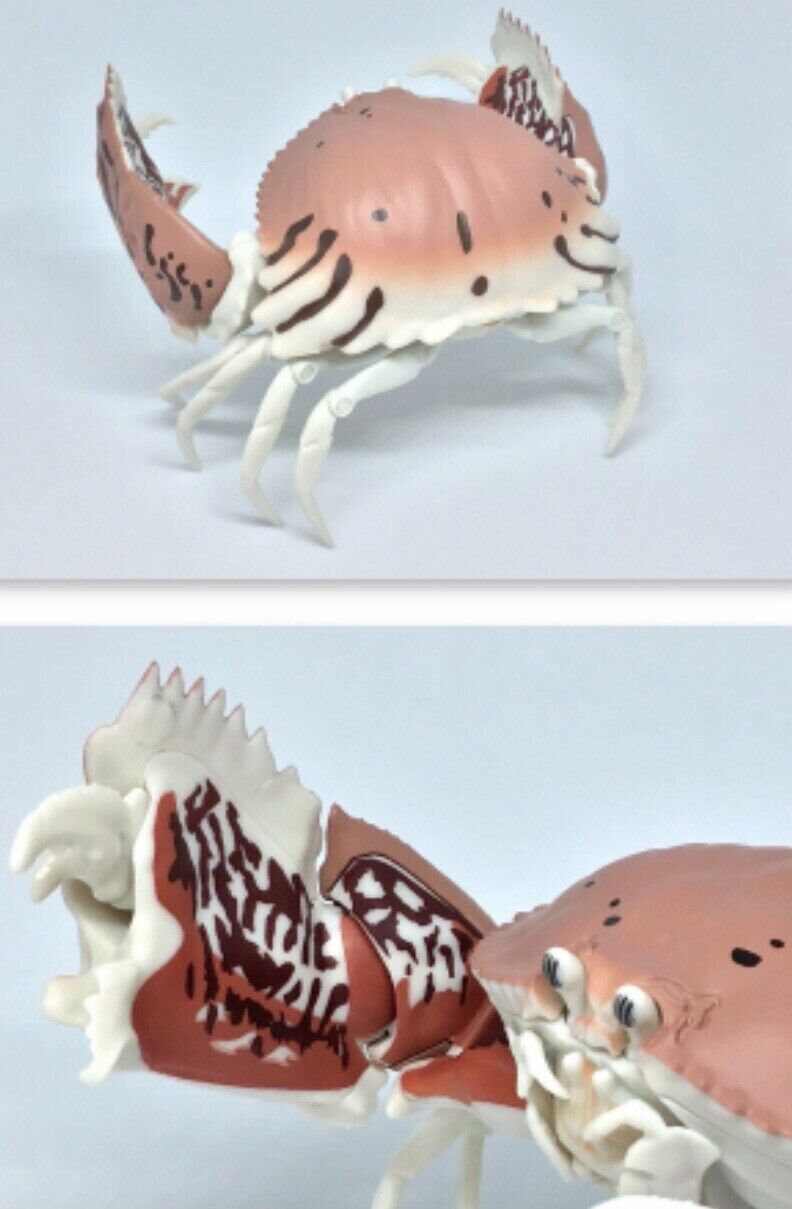 Plastic Ocean Box Crab Figure w/Moving Joints Parts