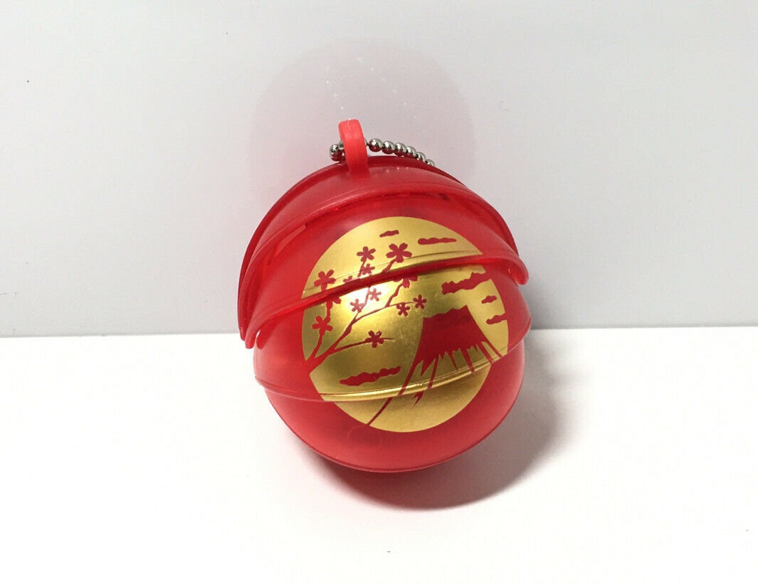 Plastic Pill Bug Roly Poly Insect Potato Bug Isopod KEYCHAIN Figure w/Moving Parts - CLEAR RED Color w/ Image 9cm