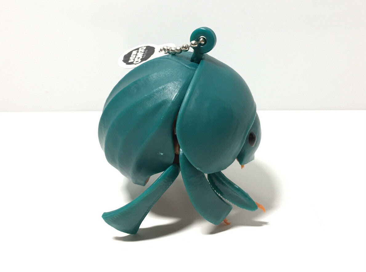 Plastic Dung Beetle Dango Mushi KEYCHAIN Figure w/Moving Parts - GREEN Color 9cm