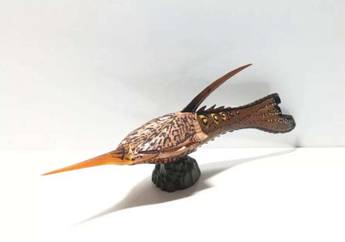 Vintage Kaiyodo Series 2 Pteraspis Armored Fish Dinosaur Dinotales Plastic Miniature Figure