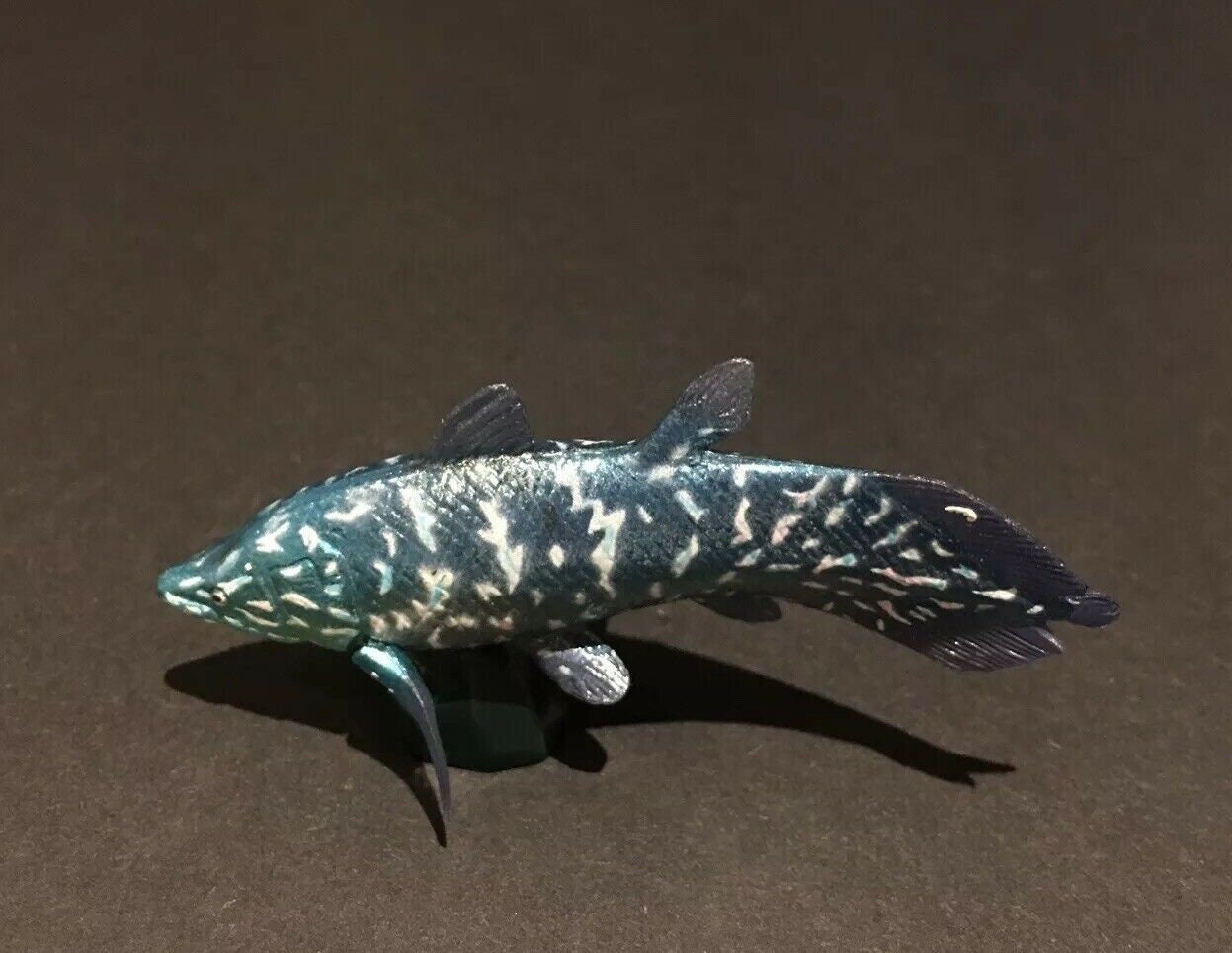 Vintage Kaiyodo Coelacanth Armored Fish Dinosaur Dinotales Plastic Miniature Figure