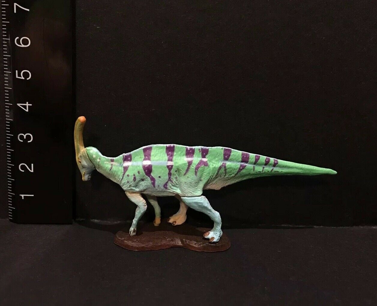 Vintage Kaiyodo Parasaurolophus Dinosaur Dinotales Plastic Miniature Figure