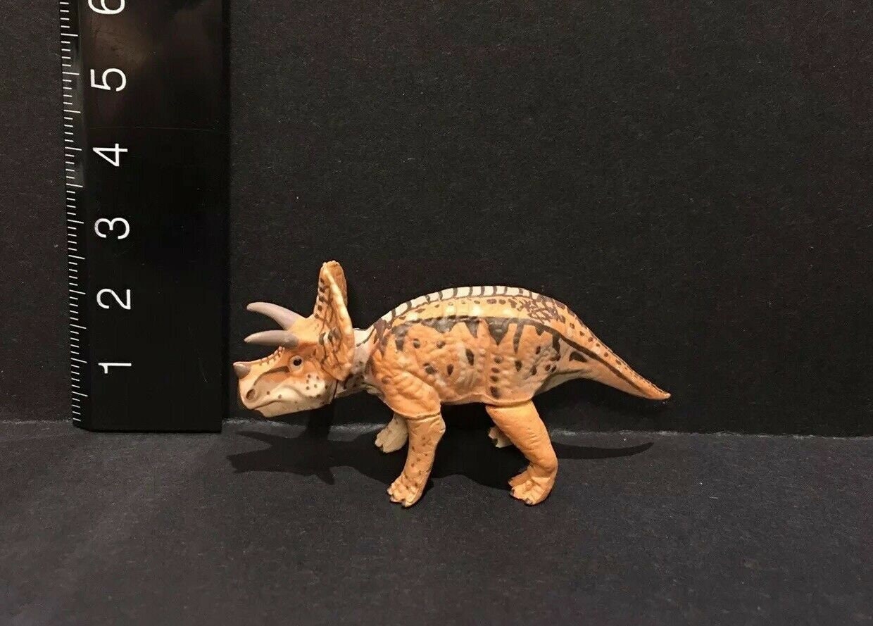 Vintage Kaiyodo Triceratops Dinosaur Dinotales Plastic Miniature Figure