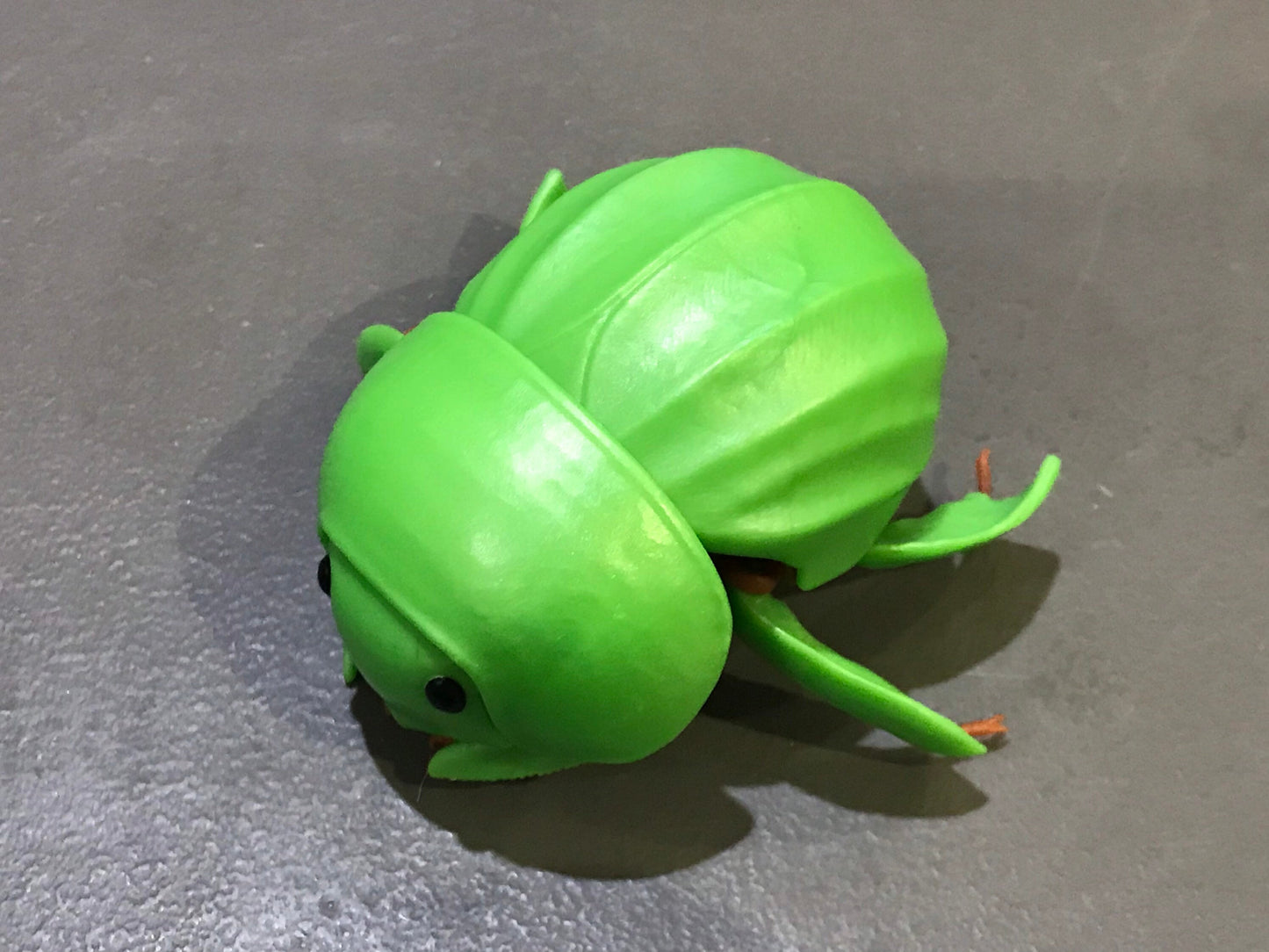 Plastic Dung Beetle Dango Mushi KEYCHAIN Figure w/Moving Parts - LIGHT GREEN Color 9cm