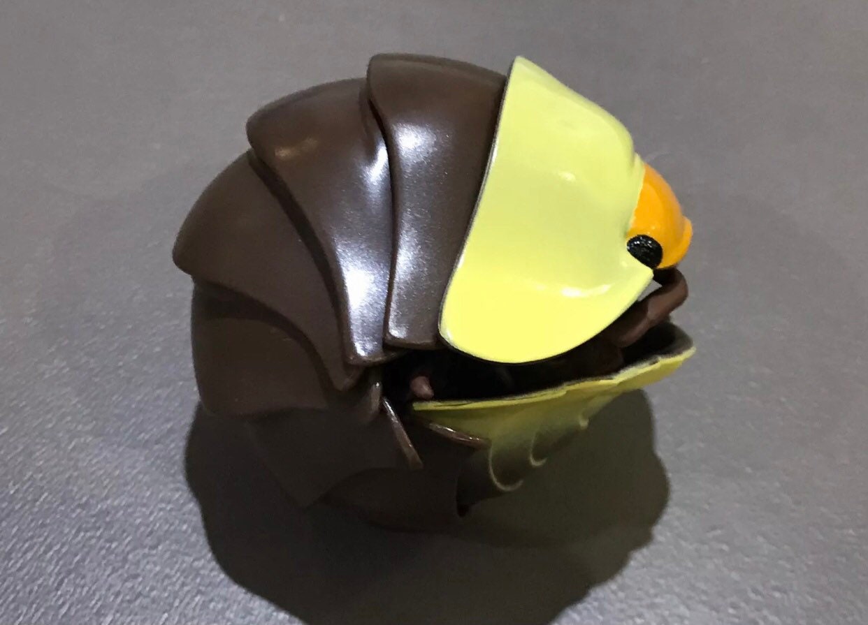 Plastic Pill Bug Roly Poly Insect Potato Bug Isopod Figure w/Moving Parts - RUBBER DUCKY Color 14cm