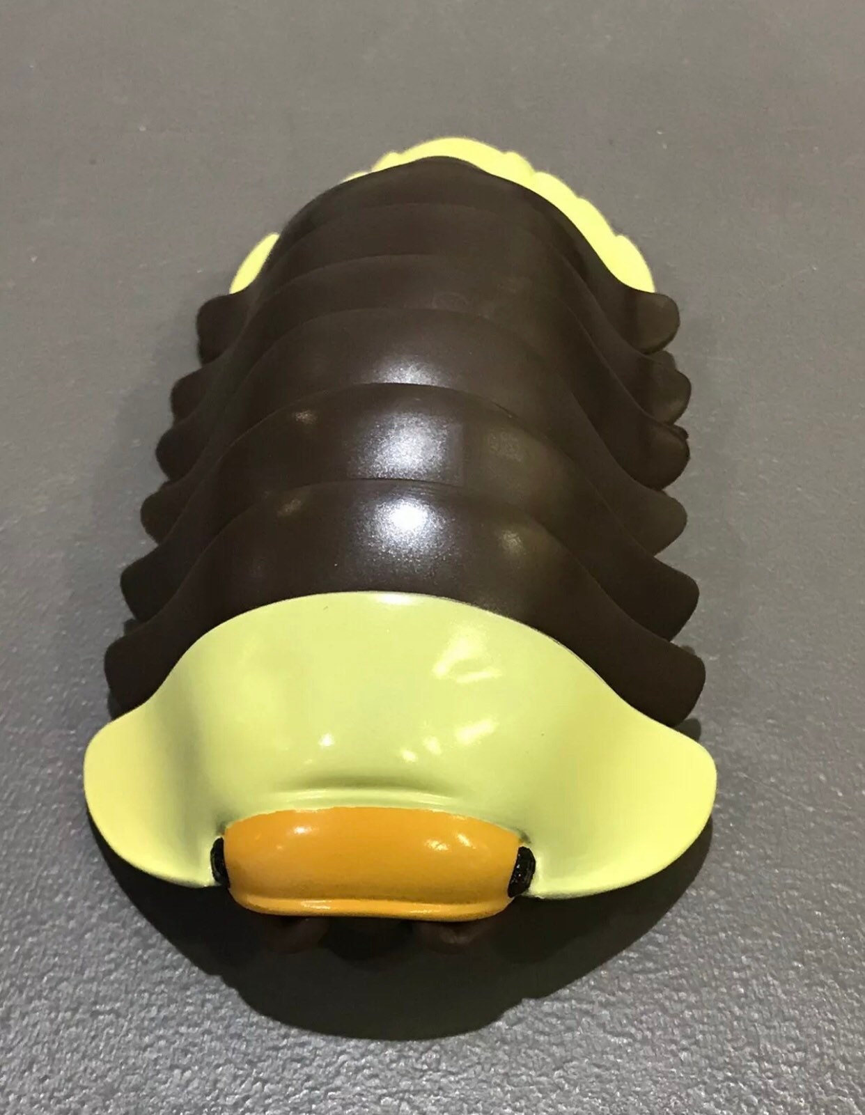 Plastic Pill Bug Roly Poly Insect Potato Bug Isopod Figure w/Moving Parts - RUBBER DUCKY Color 14cm