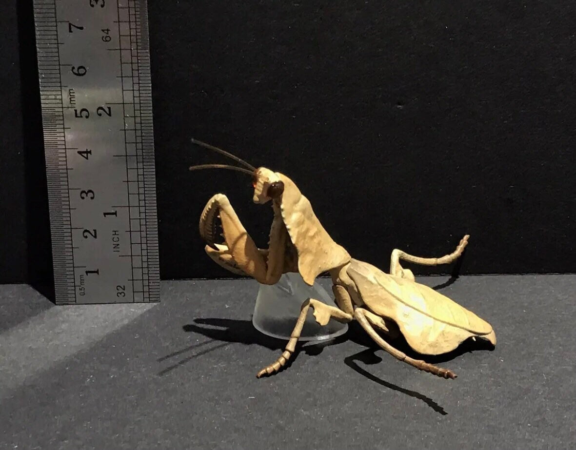 Brown Leaf Praying Mantis PVC Figure