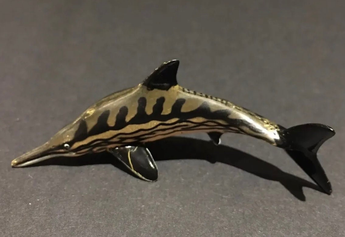 Vintage Kaiyodo Series 2 Icthyosaurus Fish Dinosaur Dinotales Plastic Miniature Figure