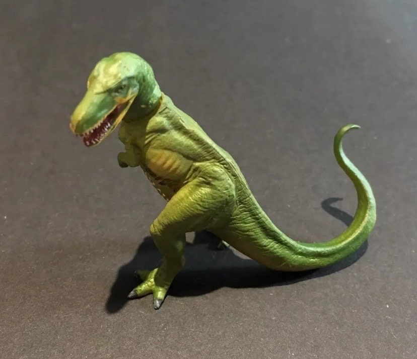 Vintage Kaiyodo UHA Dinotales Series 3 Tyrannosaurus Rex SP Secret Green Dinosaur Figure