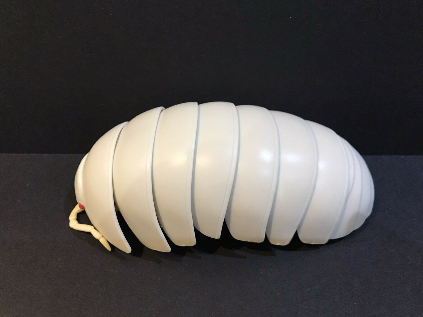 Plastic Pill Bug Roly Poly Insect Potato Bug Isopod Figure w/Moving Parts - CREAM WHITE Color 14cm