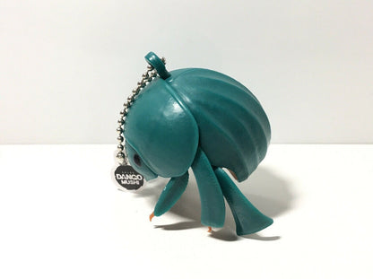 Plastic Dung Beetle Dango Mushi KEYCHAIN Figure w/Moving Parts - GREEN Color 9cm