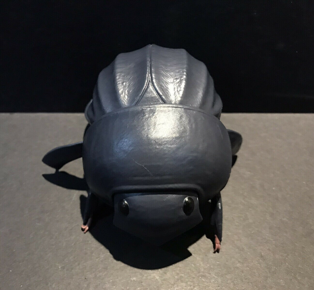 Plastic DUNG BEETLE Insect Bug Dango Mushi Figure w/Moving Parts - BLACK Color