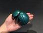 Plastic DUNG BEETLE Insect Bug Dango Mushi Figure w/Moving Parts - EMERALD Green Color