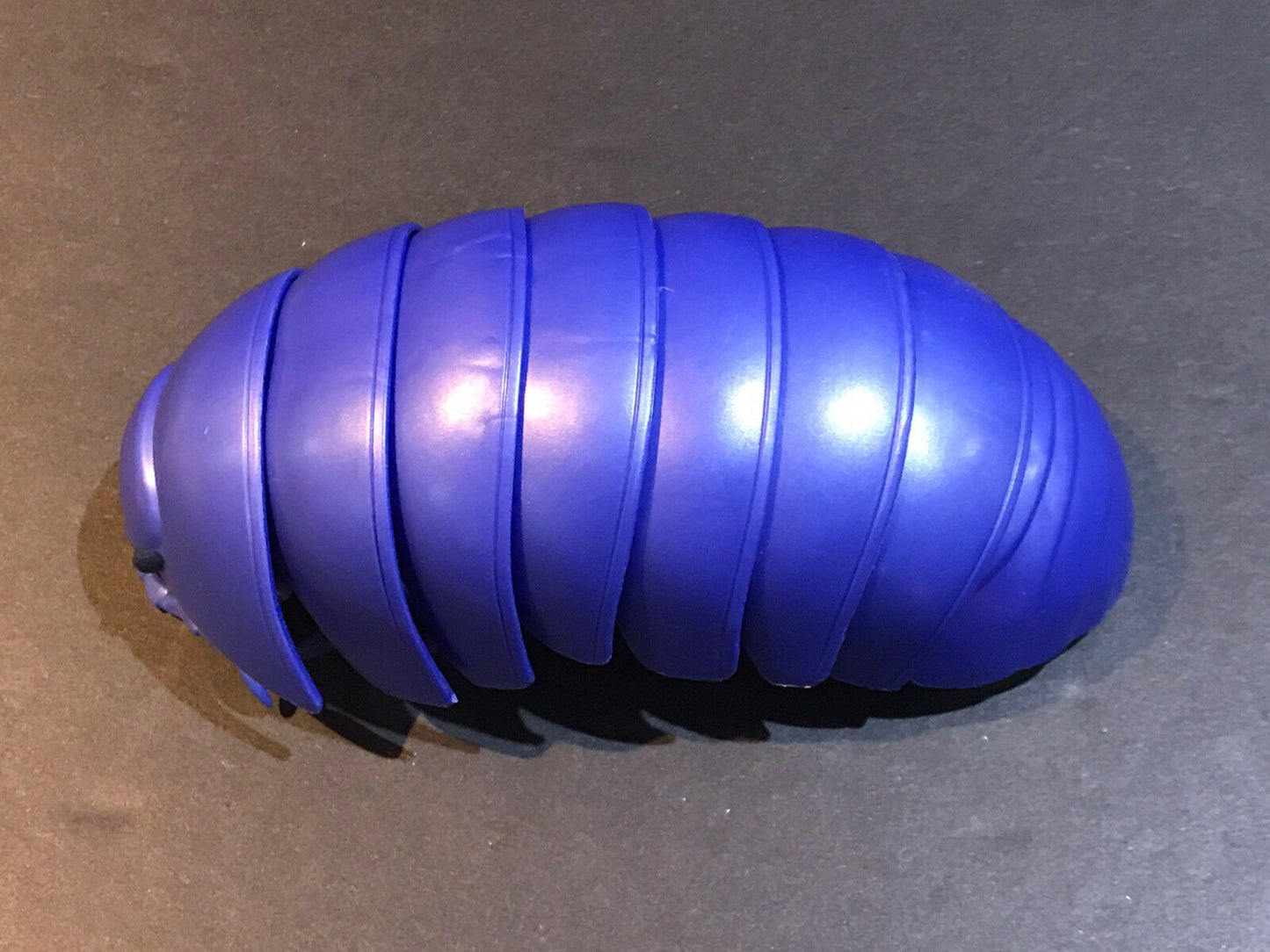 Plastic Pill Bug Roly Poly Insect Potato Bug Isopod Figure w/Moving Parts - Dark Blue Color 14cm