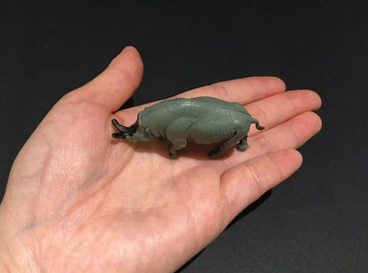 Vintage Kaiyodo Brontotherium Ancient Rhino Rhinoceros Dinosaur Dinotales Plastic Miniature Figure