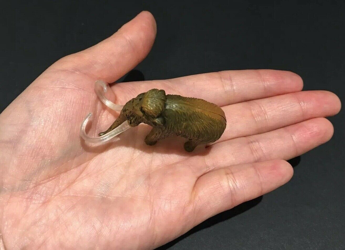 Vintage Kaiyodo Wooly Mammoth Prehistoric Elephant Dinosaur Dinotales Plastic Miniature Figure