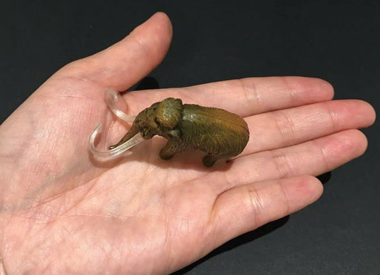 Vintage Kaiyodo Wooly Mammoth Prehistoric Elephant Dinosaur Dinotales Plastic Miniature Figure