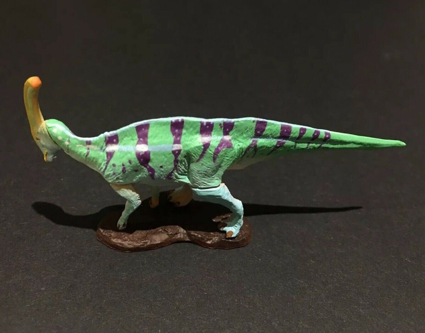 Vintage Kaiyodo Parasaurolophus Dinosaur Dinotales Plastic Miniature Figure