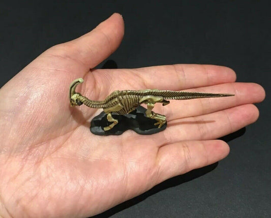 Vintage Kaiyodo Parasaurolophus Skeleton Dinosaur Dinotales Plastic Miniature Figure
