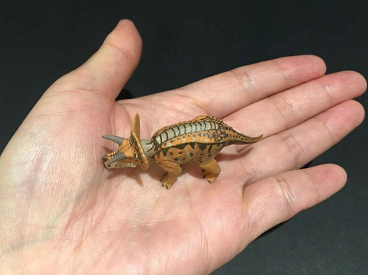 Vintage Kaiyodo Triceratops Dinosaur Dinotales Plastic Miniature Figure