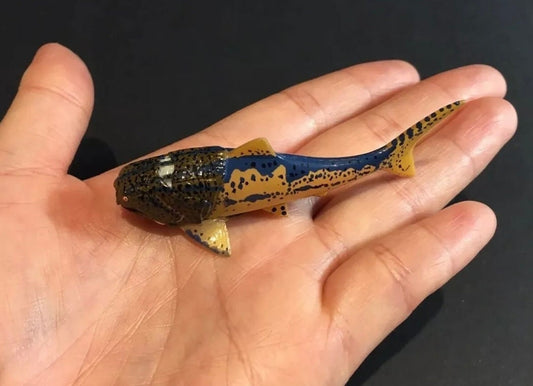 Vintage Kaiyodo Series 2 Dunkleotus Armored Fish Dinosaur Dinotales Plastic Miniature Figure