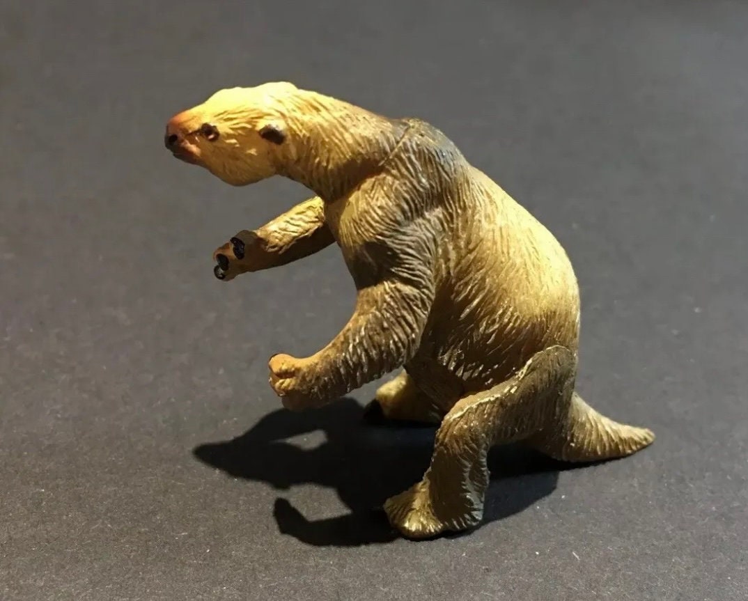 Vintage Kaiyodo Series 2 Megatherium Giant Sloth Dinosaur Dinotales Plastic Miniature Figure