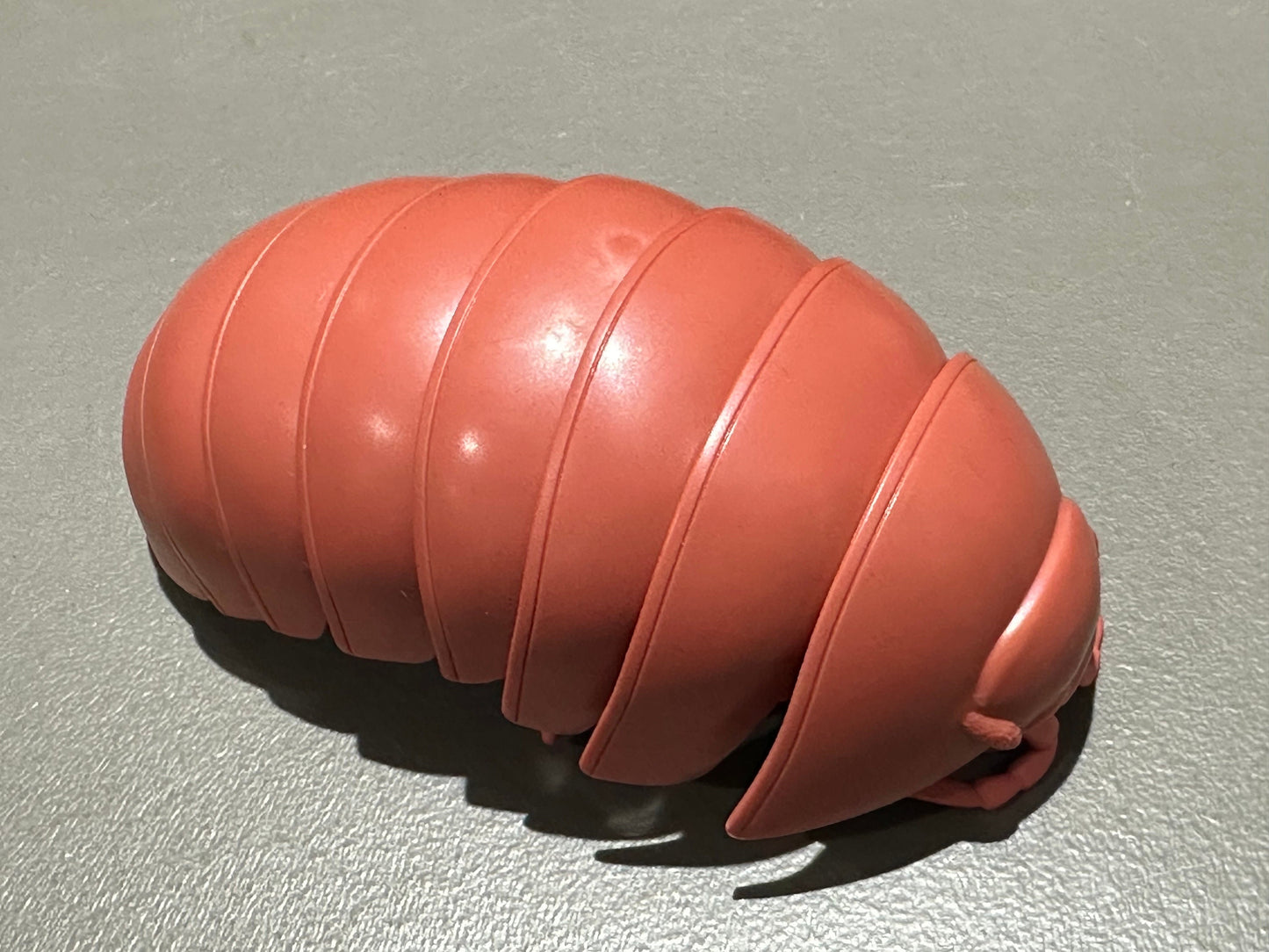 Plastic Pill Bug Roly Poly Insect Potato Bug Isopod Figure w/Moving Parts - PASTEL MAROON Color 14cm