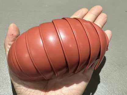Plastic Pill Bug Roly Poly Insect Potato Bug Isopod Figure w/Moving Parts - PASTEL MAROON Color 14cm