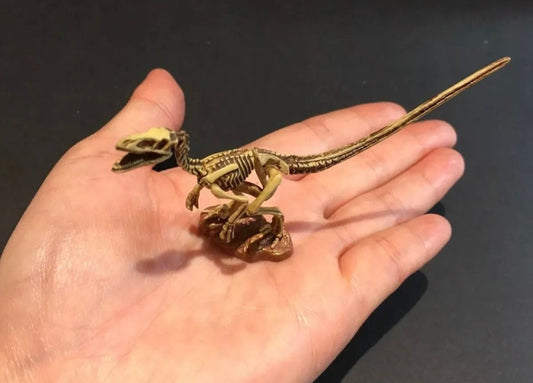 Vintage Kaiyodo UHA Dinotales Series 3 Deinonychus Skeleton Dinosaur Figure
