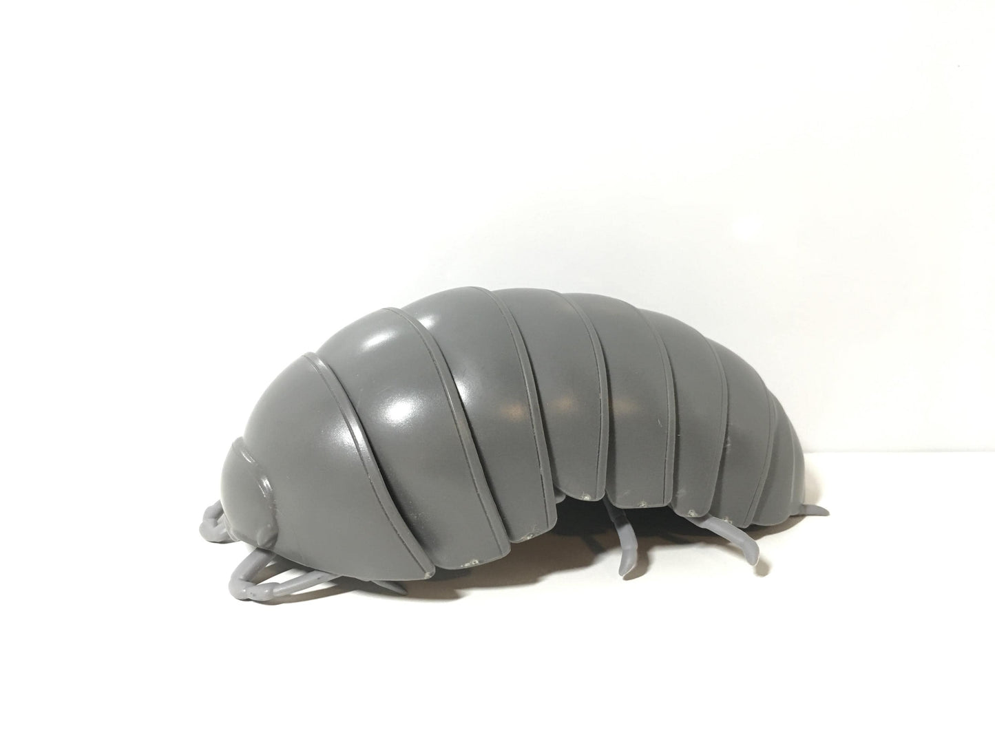 Plastic Pill Bug Roly Poly Insect Potato Bug Isopod  Figure w/Moving Parts Dark Grey Color 14cm