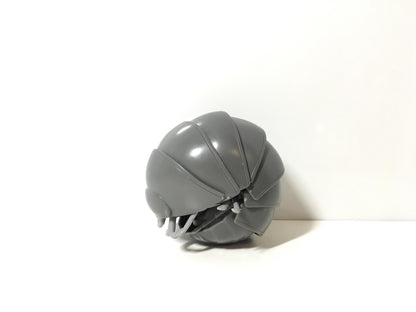 Plastic Pill Bug Roly Poly Insect Potato Bug Isopod  Figure w/Moving Parts Dark Grey Color 14cm
