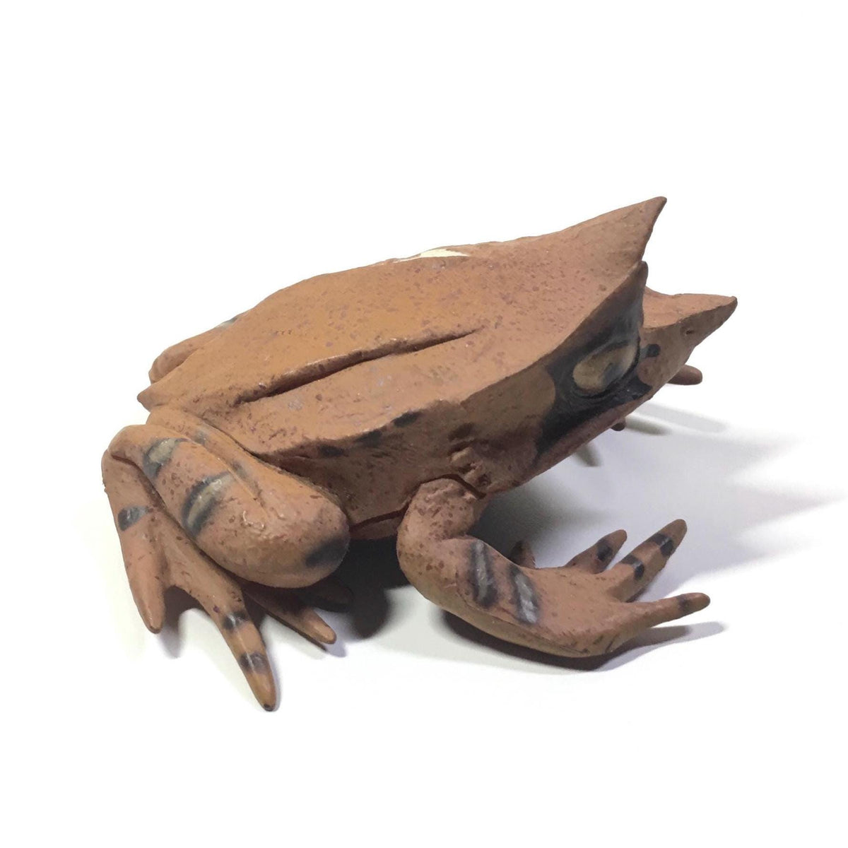 Vintage Colorata Malayan Malaysian Horned Frog Figure